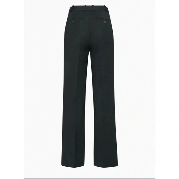 NWT Aritzia Babaton Agency Pant Wool Twill HIgh Waisted Trousers in Black Short - Picture 14 of 16